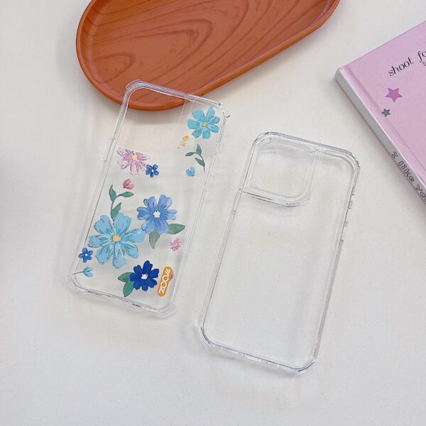 Case Transparente Flores Variadas 1